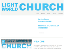Tablet Screenshot of lighttotheworldchurch.org